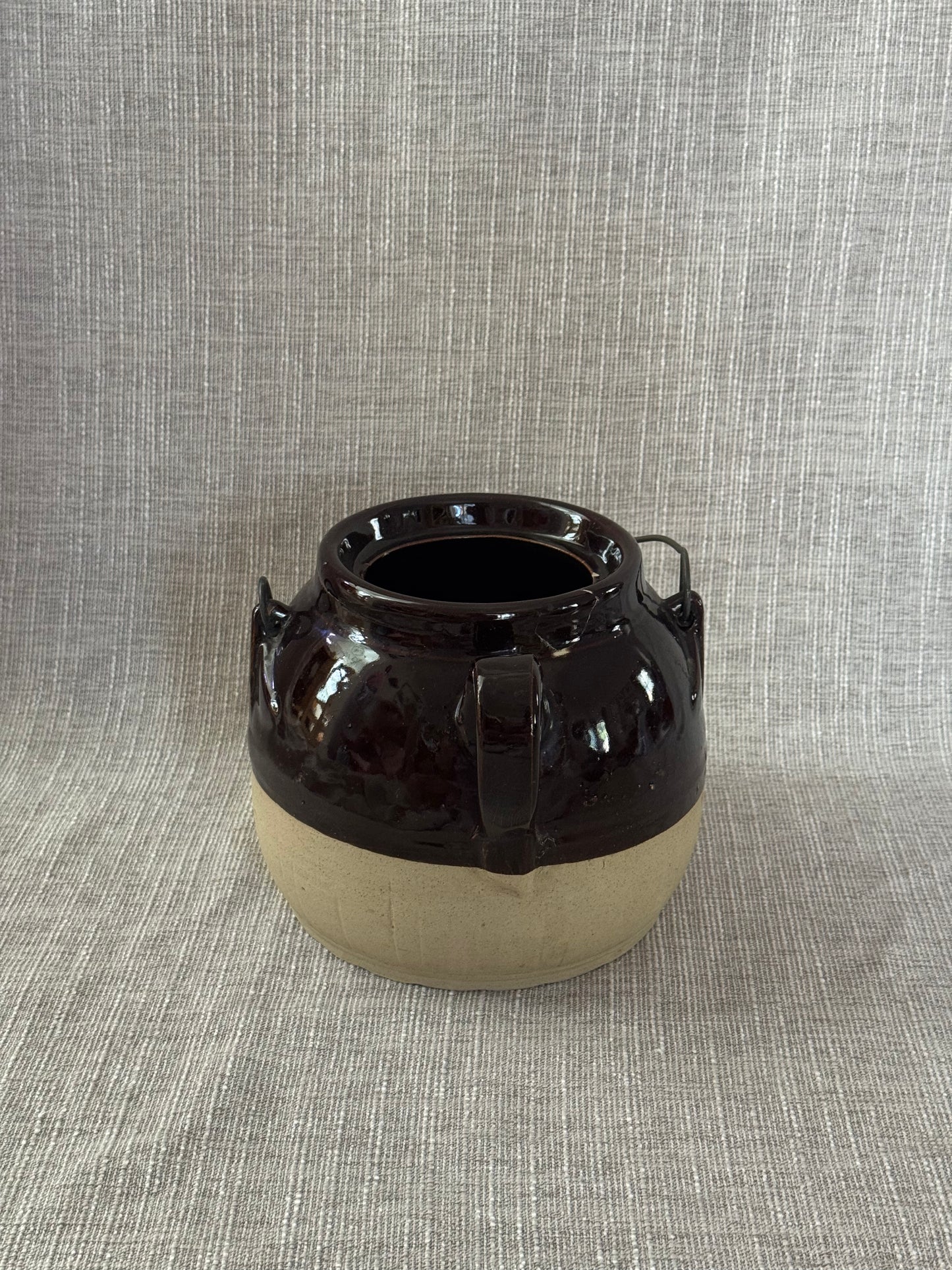 Vintage Bean Pot with Handle