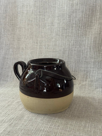 Vintage Bean Pot with Handle