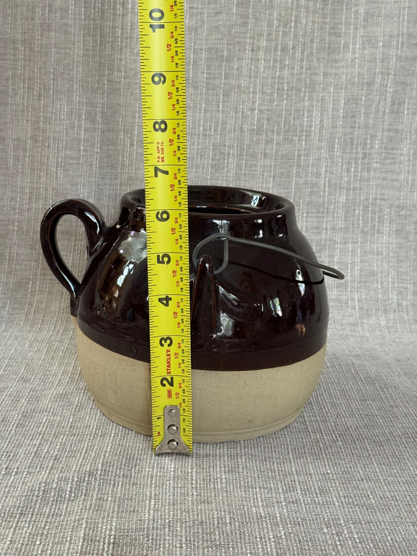 Vintage Bean Pot with Handle